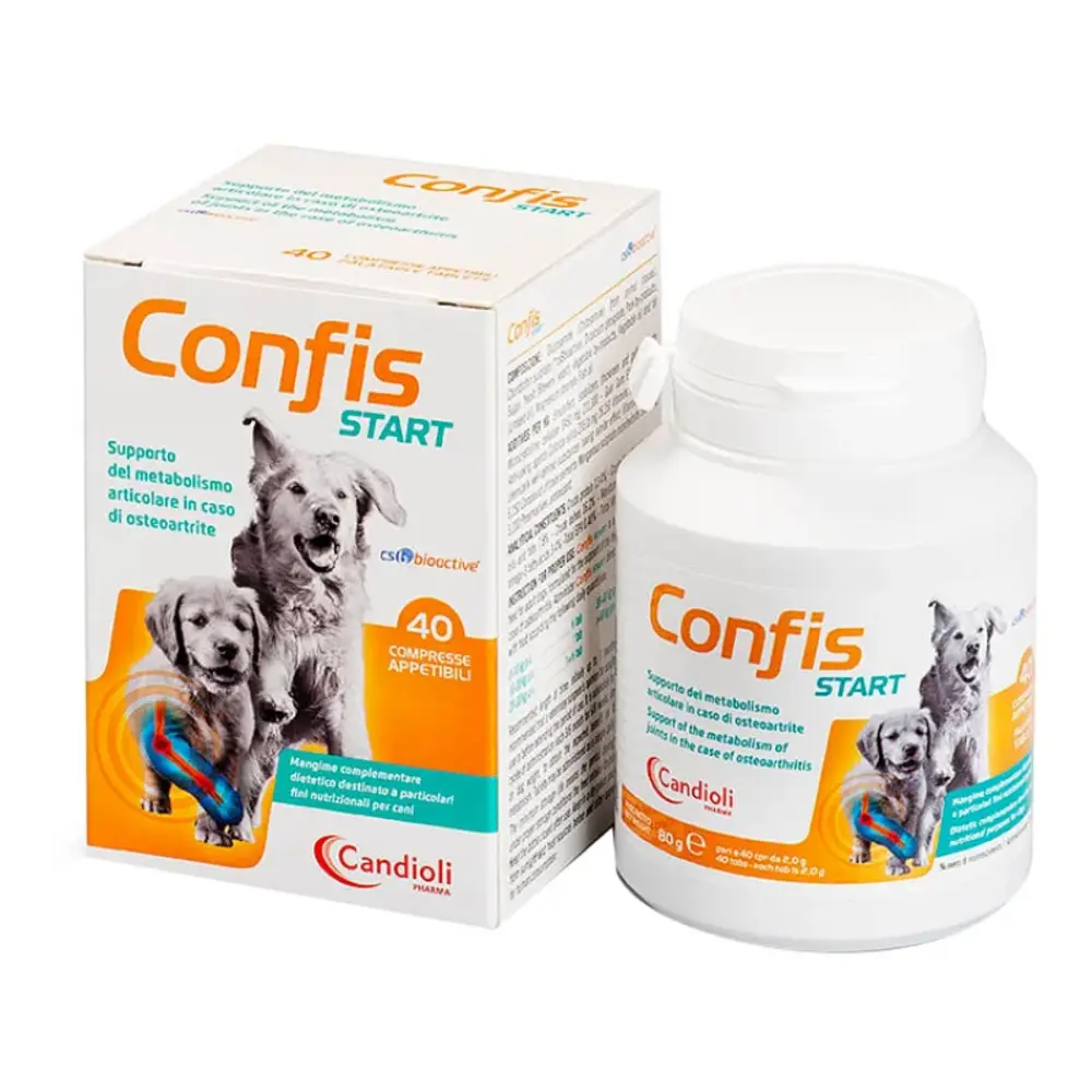 Candioli Confis Start 40 Compresse– Per il trattamento dell’osteoartrite articolare nei cuccioli